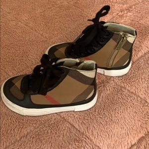 Toddler Burberry High Top Sneakers
